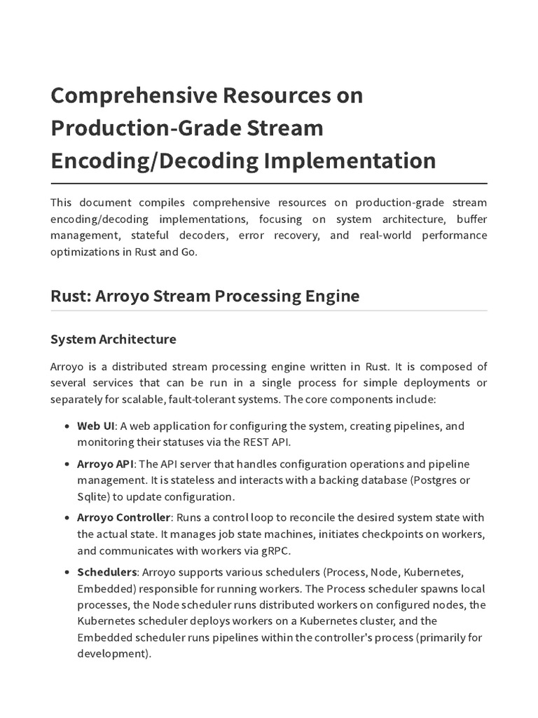 Stream Encoding Decoding Report | PDF | Codec | Json