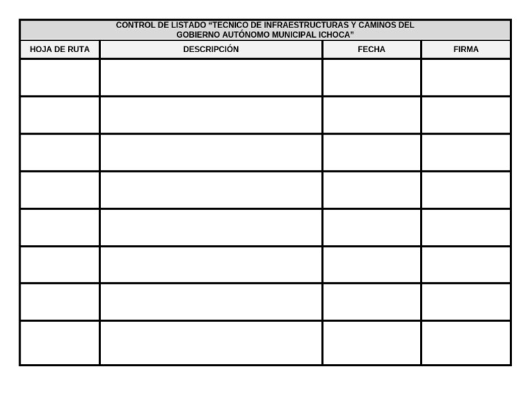 Control de Listado | PDF