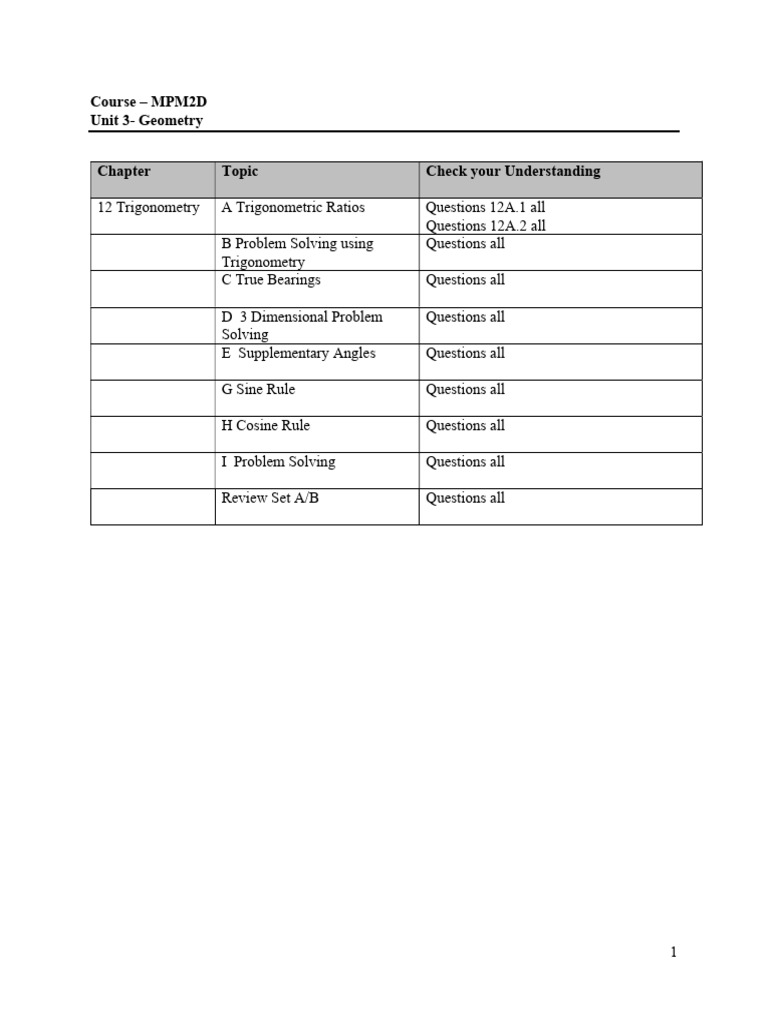 Chapter 12 - Student | PDF | Trigonometry | Trigonometric Functions
