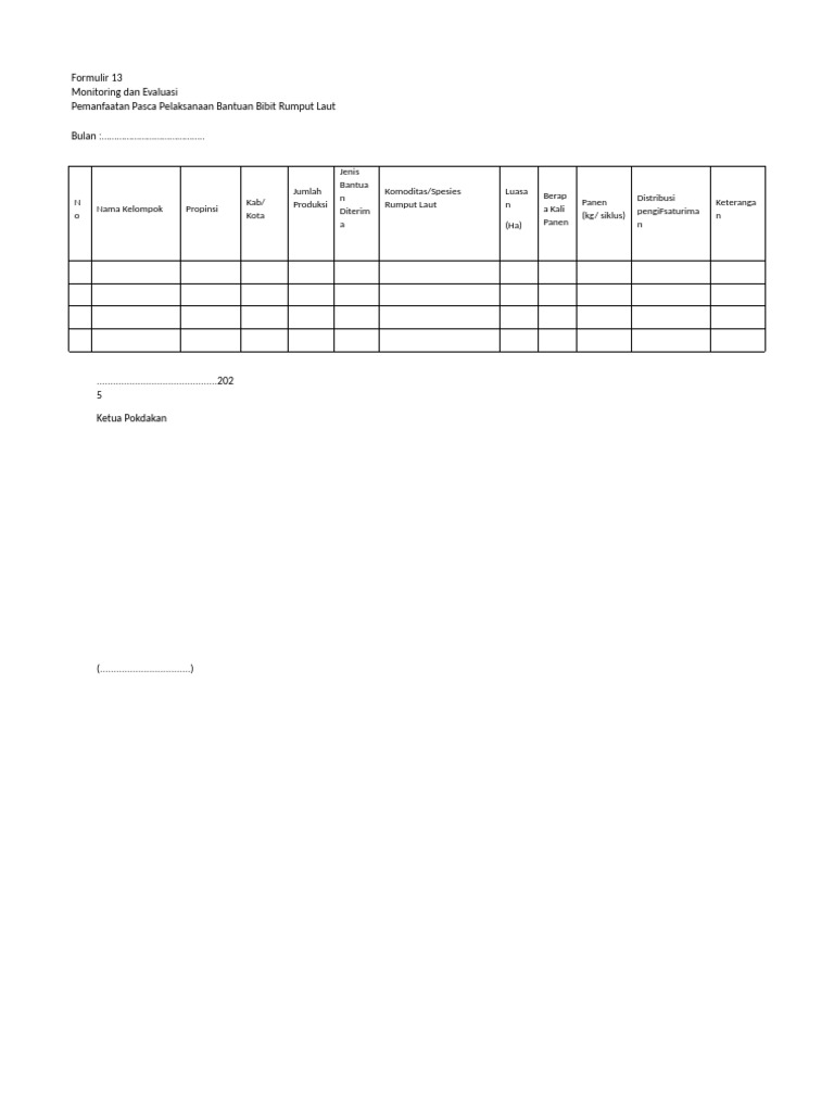 Form Monitoring RL | PDF