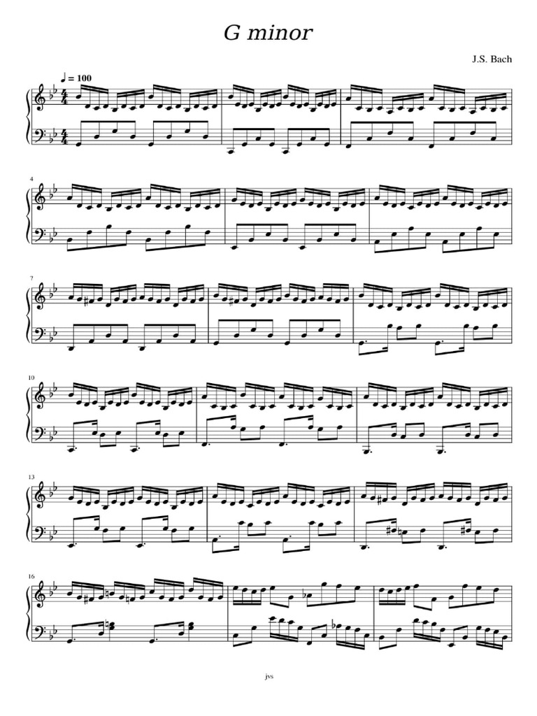Sol Menor J.S. Bach | PDF