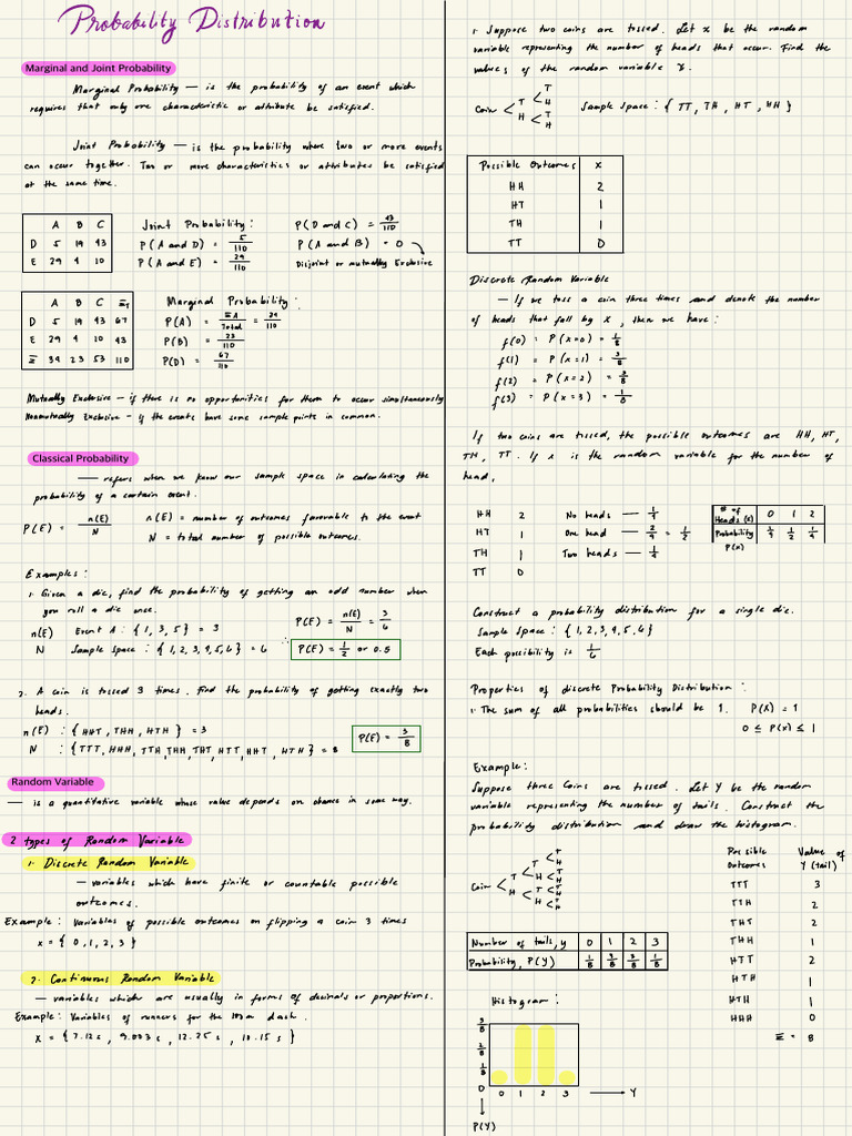 Probability Distribution | PDF | Probability Distribution | Probability ...