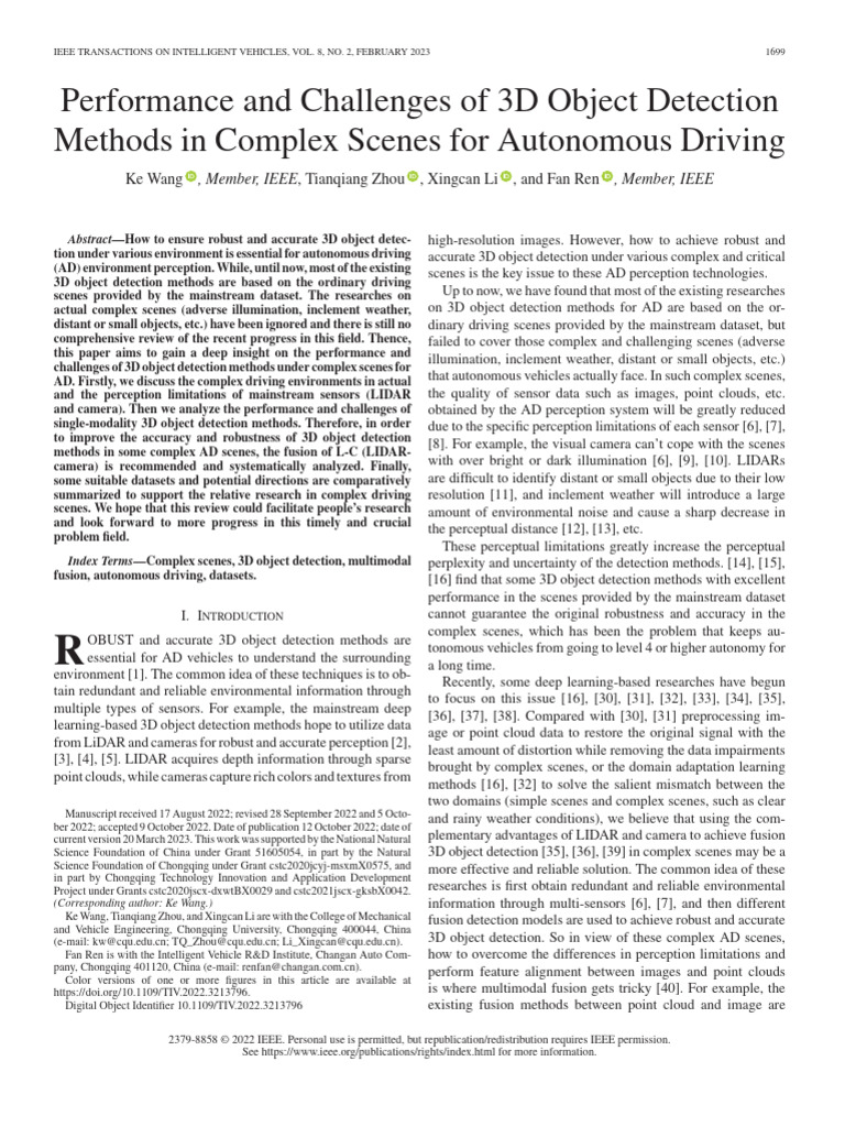 Performance and Challenges of 3D Object Detection Methods in Complex ...