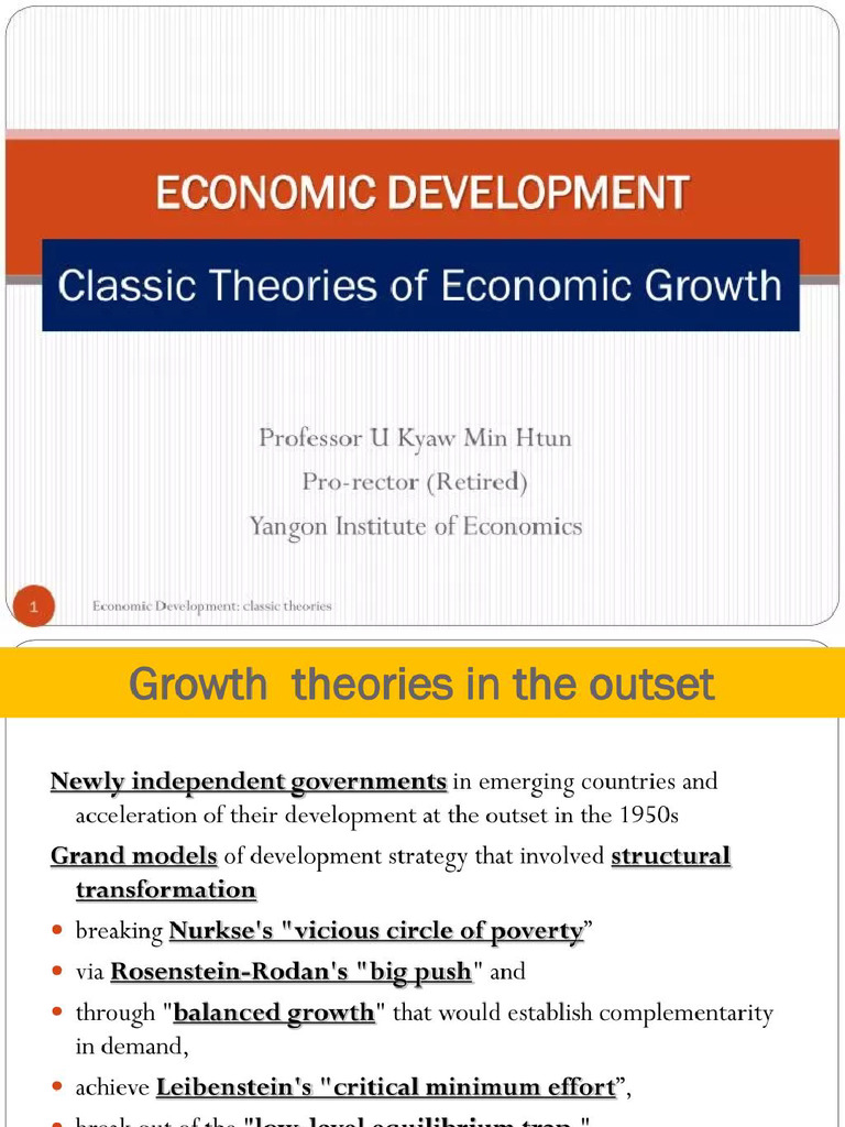 Economic Development - Classis Theory | PDF