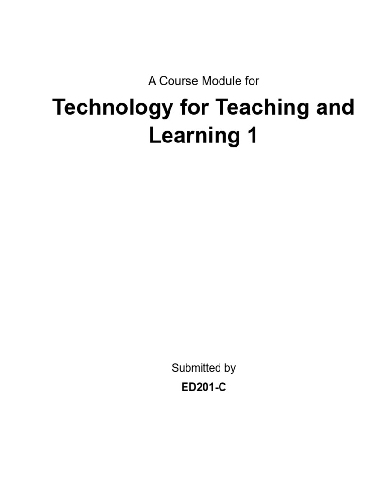 Ed201 C Module | PDF | Instructional Design | Learning