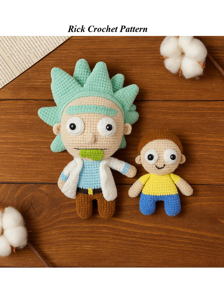 Rick Crochet Pattern | PDF | Crochet | Figured Fabrics