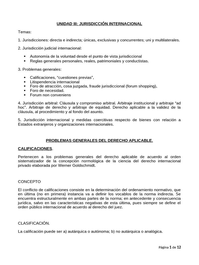 DIPr- Unidad 3 | PDF | Justicia | Crimen y violencia