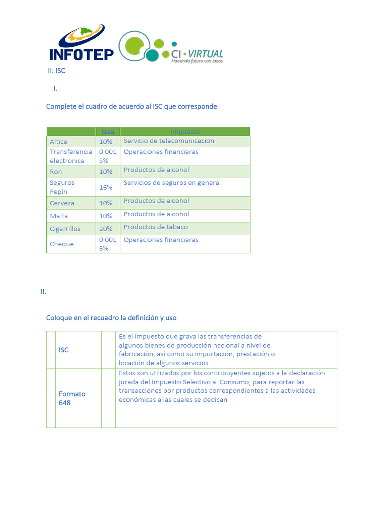 Actividad 2 Modulo Isc | PDF | Impuestos