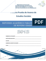 Prueba de Avance 9ºgrado Estudios Sociales