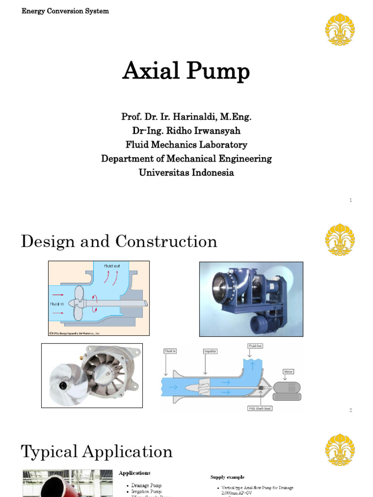 Module 05 Axial Pump | PDF | Turbine | Continuum Mechanics