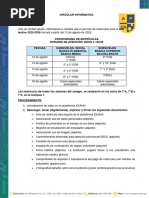 Proceso de Matrícula 2026: Instructivo y Cronograma | PDF