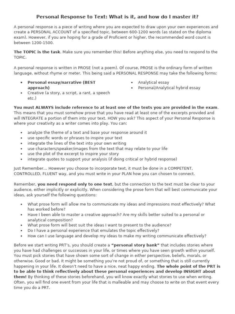 PRT Booklet New 2025 All Levels | PDF | Essays | Paragraph