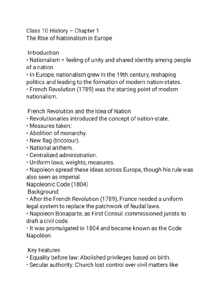 Class 10 History | PDF