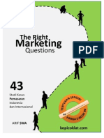 The Right Marketing Questions