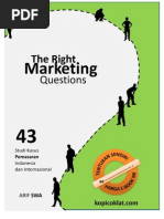 The Right Marketing Questions: 43 Studi Kasus Pemasaran ...
