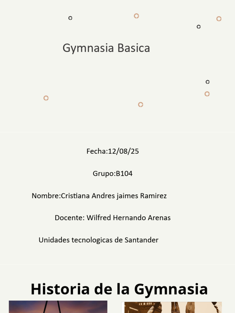 Historia de La Gymnasia | PDF | Gimnasia | Deportes olímpicos