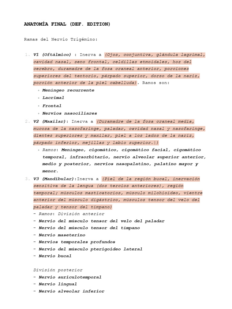 Anatomía Final (Def. Edition) | PDF | Anatomía humana | Cabeza y cuello ...