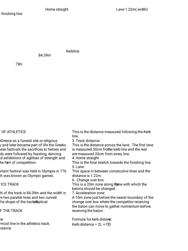 Athletics Track Events | PDF | Running | Racing
