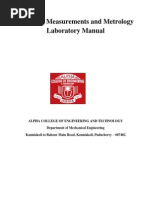 Measurements and Metrology Laboratory Manual