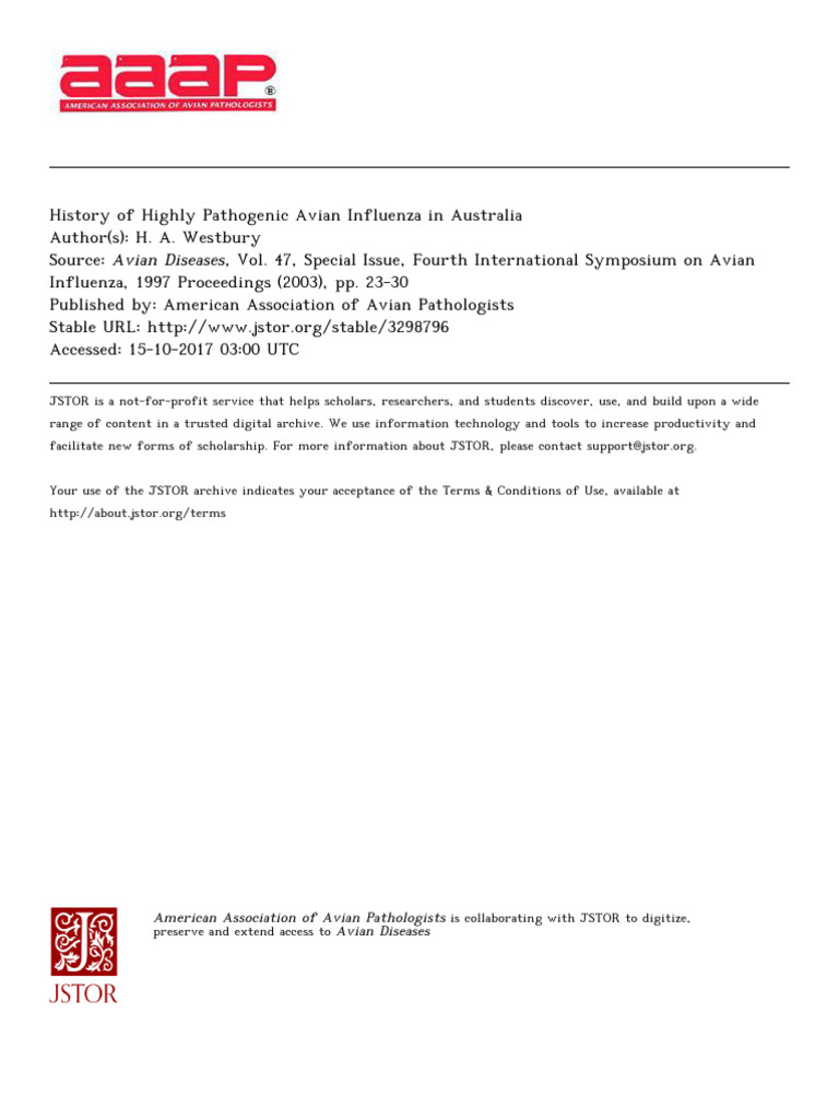 3298796 | PDF | Avian Influenza | Influenza