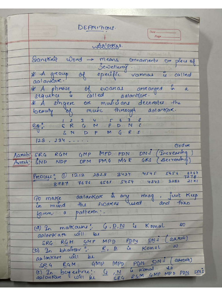 Hand Written Notes 12 HMV | PDF