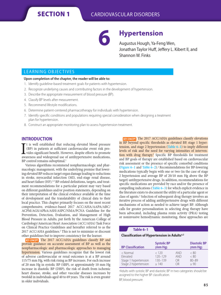 Hypertension | PDF | Hypertension | Blood Pressure