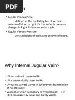 JVP Examination Techniques and Findings | PDF