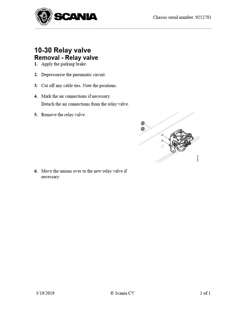 Remove Relay Valve | PDF