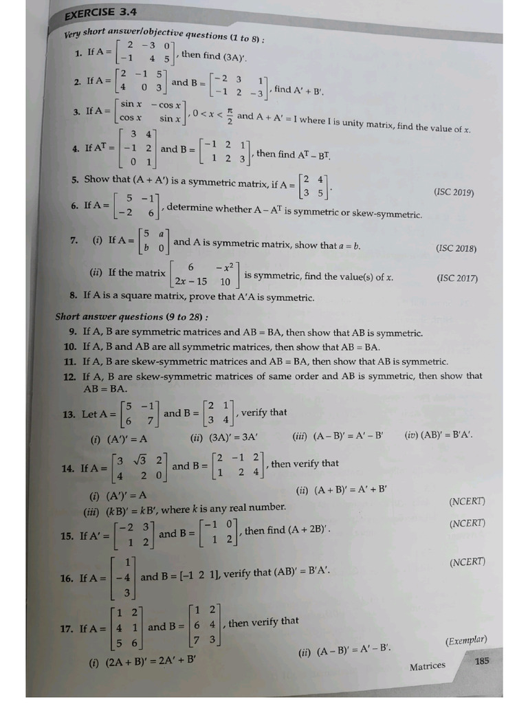 Matrix | PDF