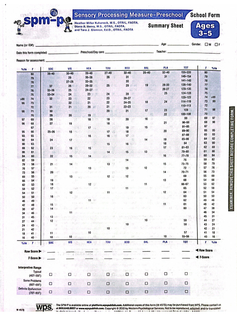 (3-5) SPMP School Form | PDF