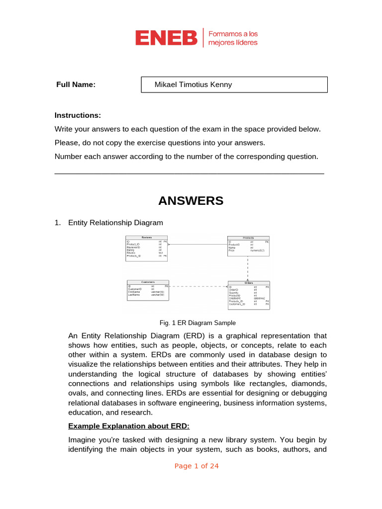 Answer Sheet Template Data Base | PDF | Databases | No Sql