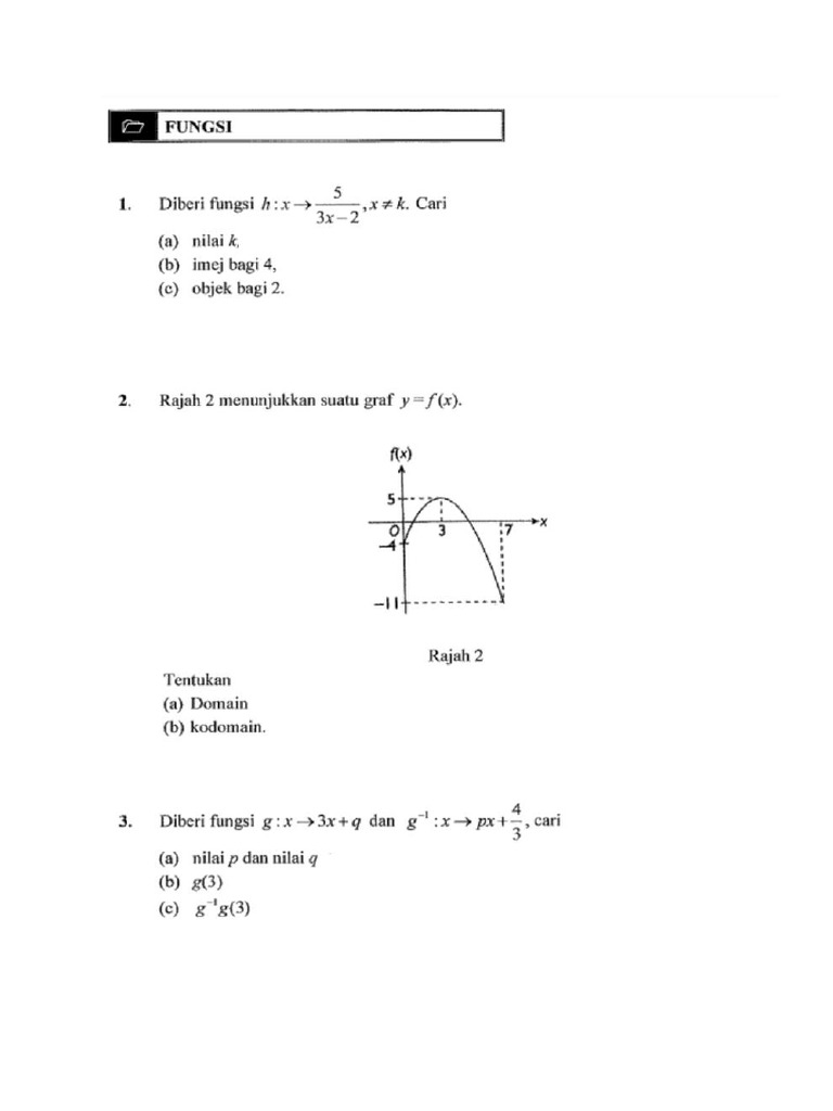 Latihan Bab 1 Form 4 | PDF