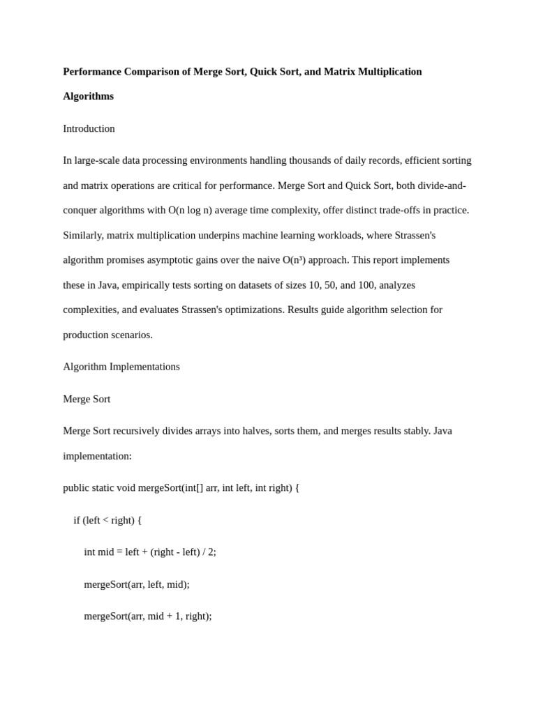Assignment Activity Unit 2 - Analysis of Algorithms | PDF | Time ...