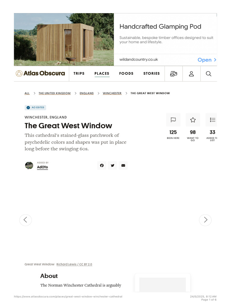 The Great West Window of Winchester Cathedral - Atlas Obscura | PDF ...