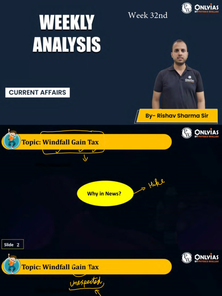 Current Affairs - Class Notes (Week 32nd) | PDF