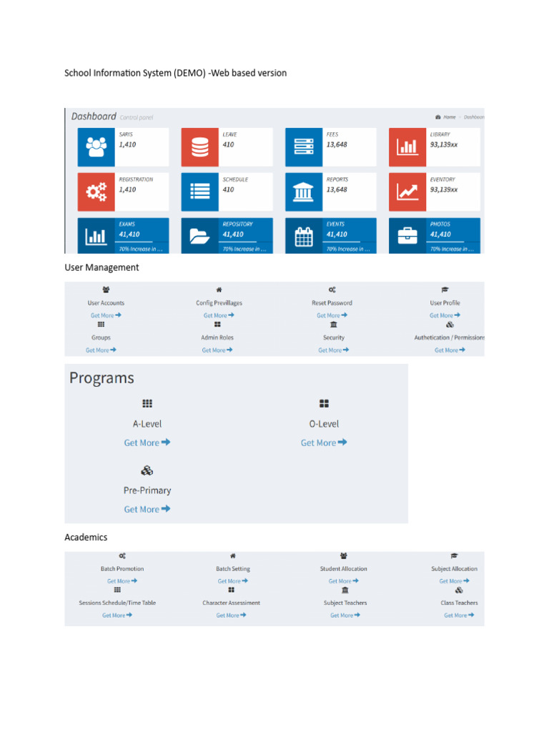 School Information System | PDF
