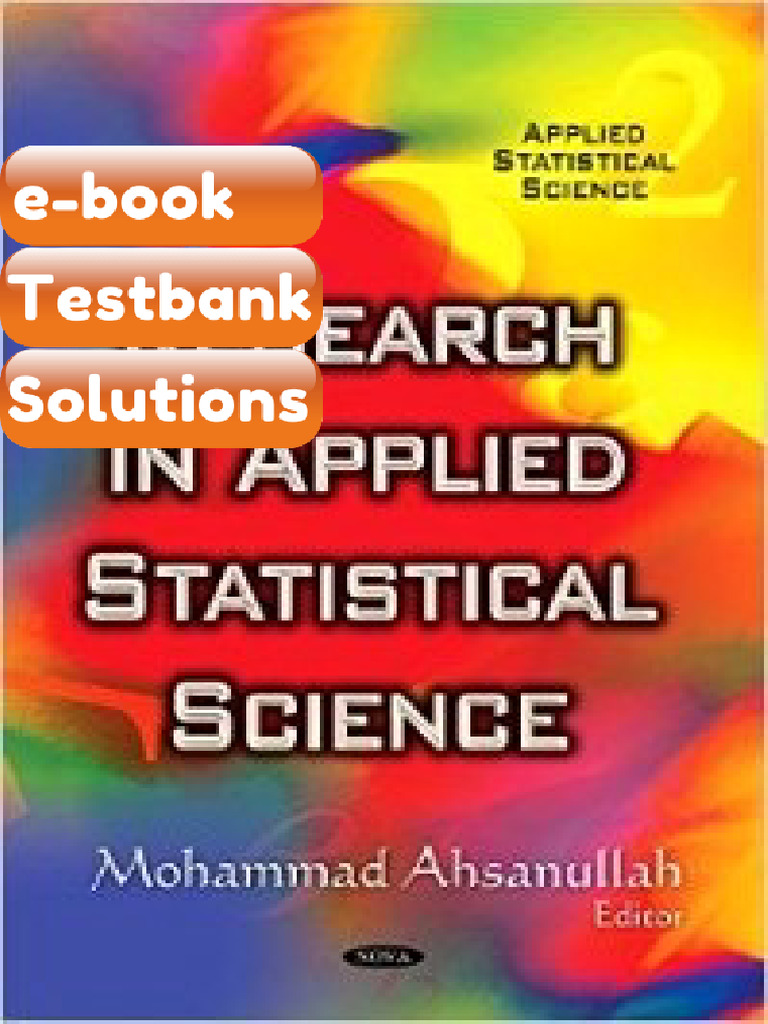 Testbank Research in Applied Statistical Science Fast Download | PDF ...