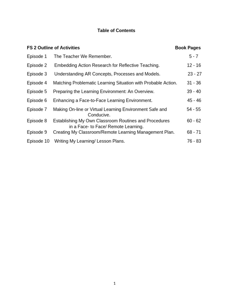 FS 2 Set 1 Activities Templates 1 | PDF | Learning | Teachers