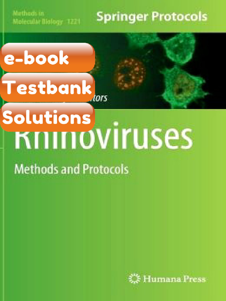 Testbank Rhinoviruses Methods and Protocols Fast Download | PDF ...