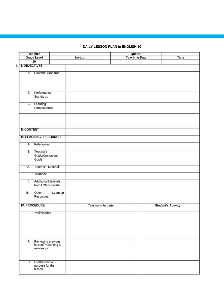 Copy DLP Format Jan 2025 | PDF