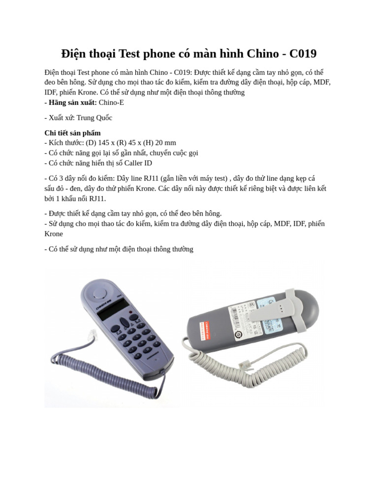 (TQ) Test Phone Chino C019 | PDF