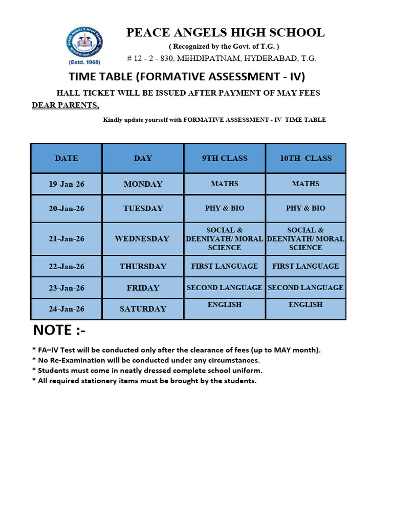 PAHS TIME TABLE (3) (1) | PDF
