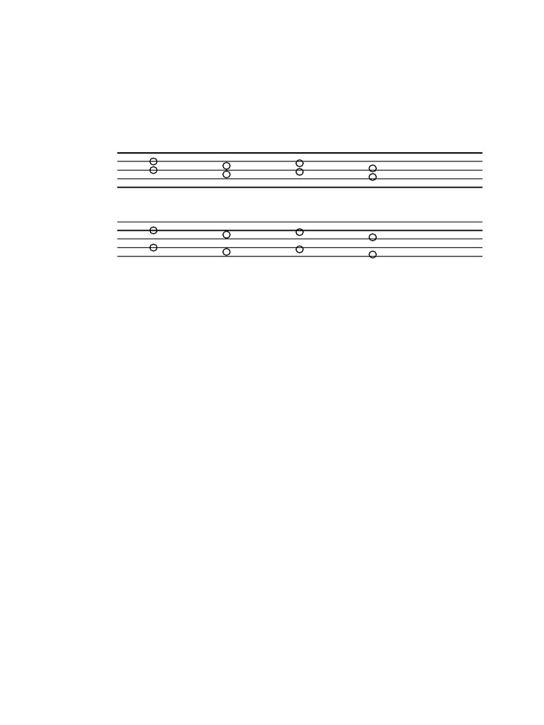 Traditional SATB Staff Notation Phrase1 | PDF