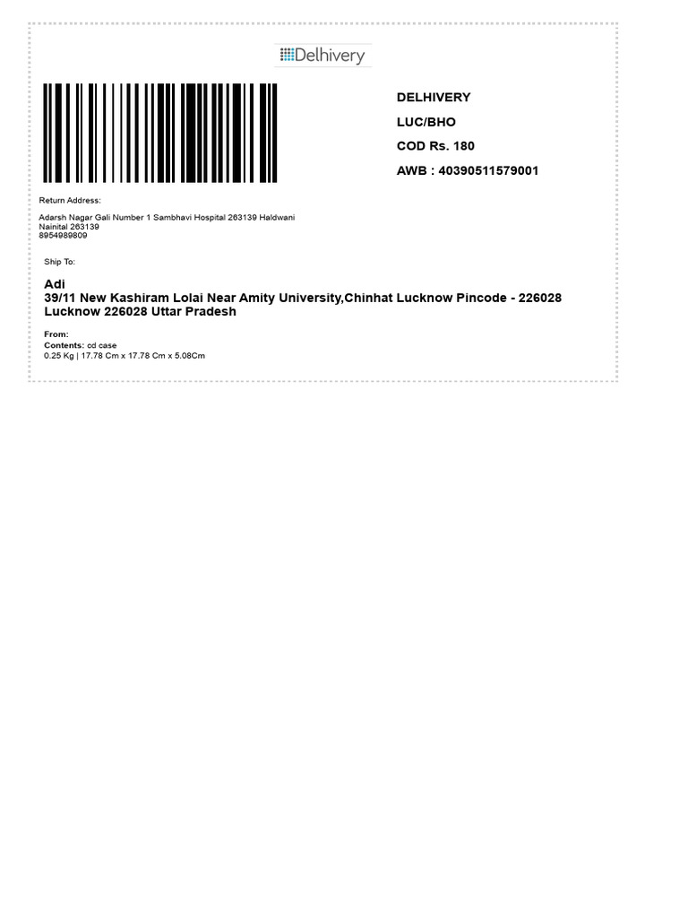 Shipment Labels | PDF