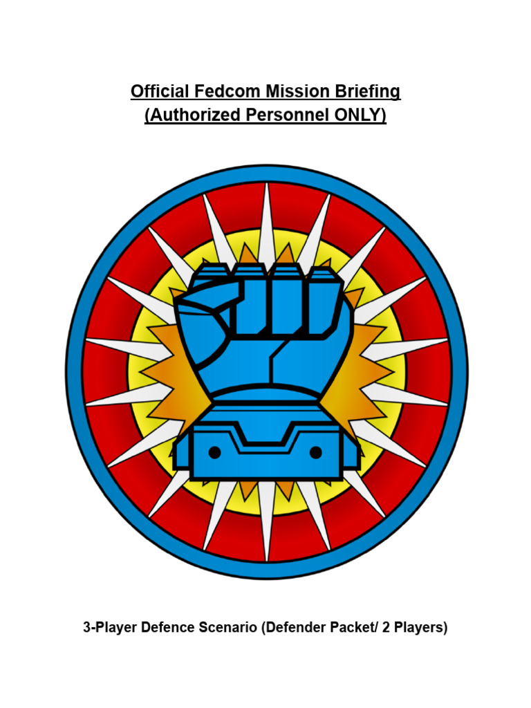 Fedcom Mission Brief | PDF | Battle Tech | Military Operations Of World ...