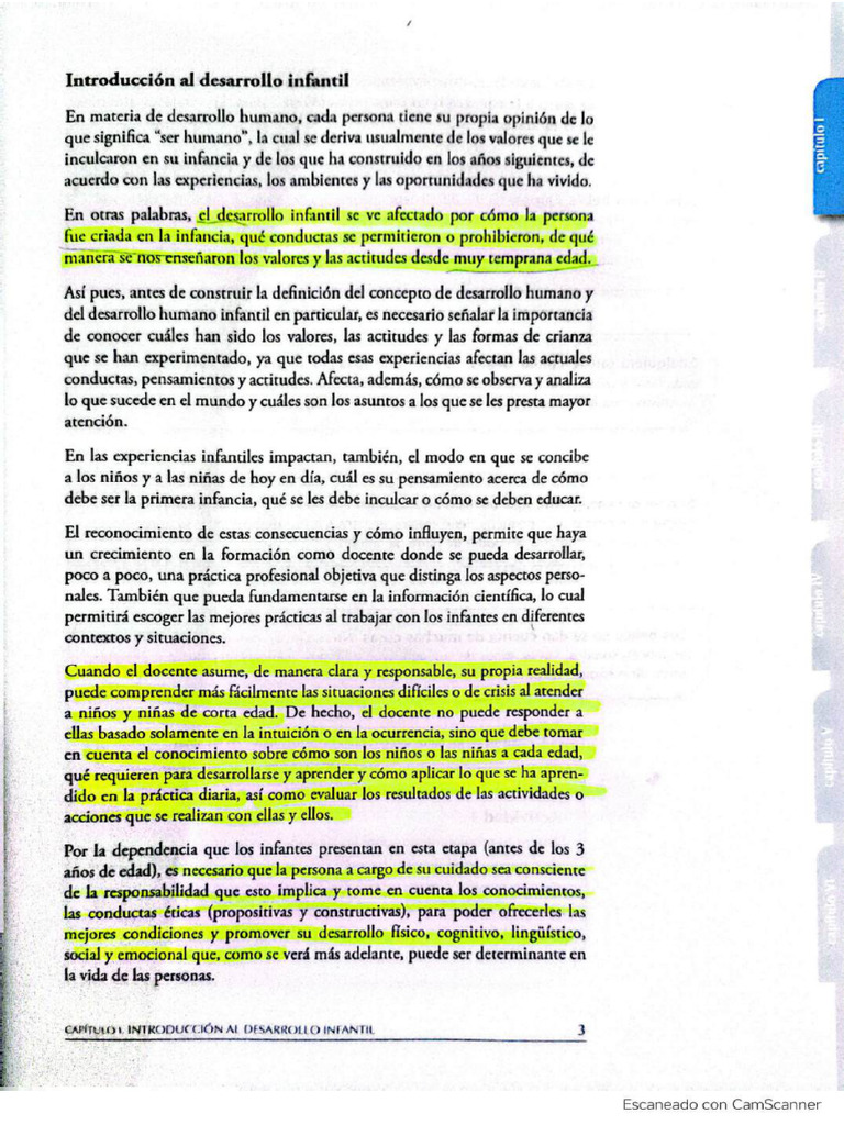 Cap, 1 Desarrollo Humano de 0 A 4 Años | PDF | Aprendizaje | Desarrollo ...