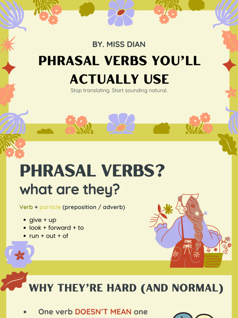 Phrasal Verbs You’Ll Actually Use | PDF