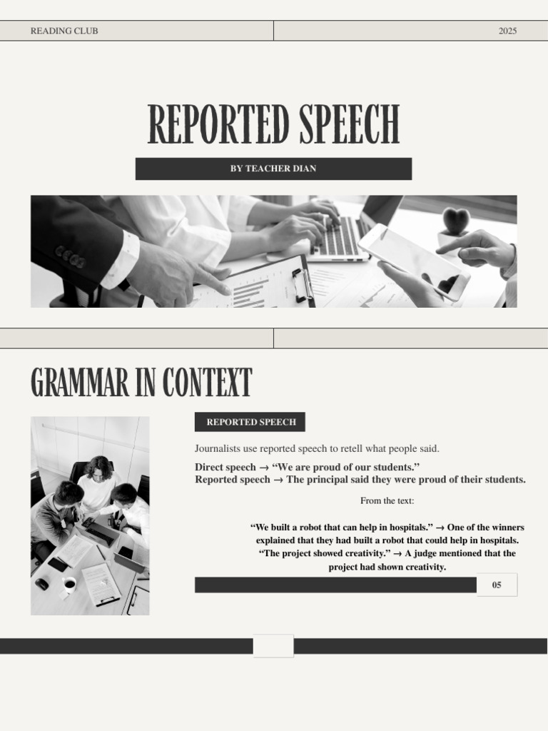 Reading The News & Reported Speech | PDF