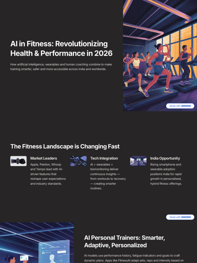 AI in Fitness Revolutionizing Health and Performance in 2026 | PDF ...