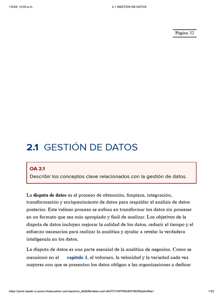 2.1 Gestión de Datos | PDF | SQL | Bases de datos
